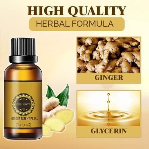 Belly Drainage Herbal Ginger Oil