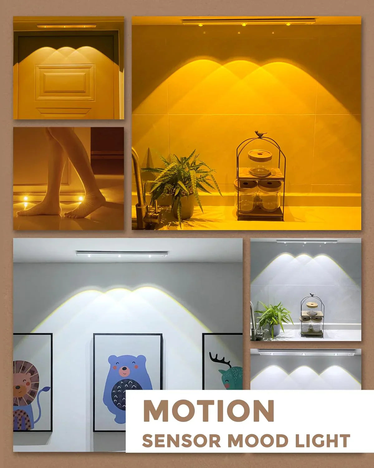 Wireless Motion Sensing Adhesive Lights