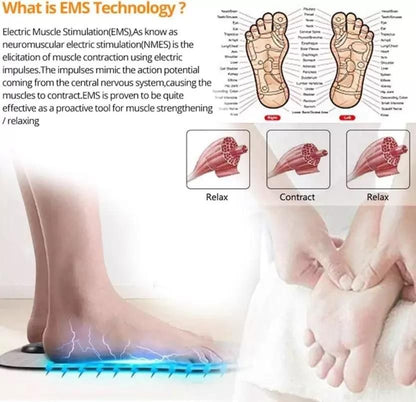 HealthCare Plus Electric Foot Massager Pad for Instant Legs, Back Relief