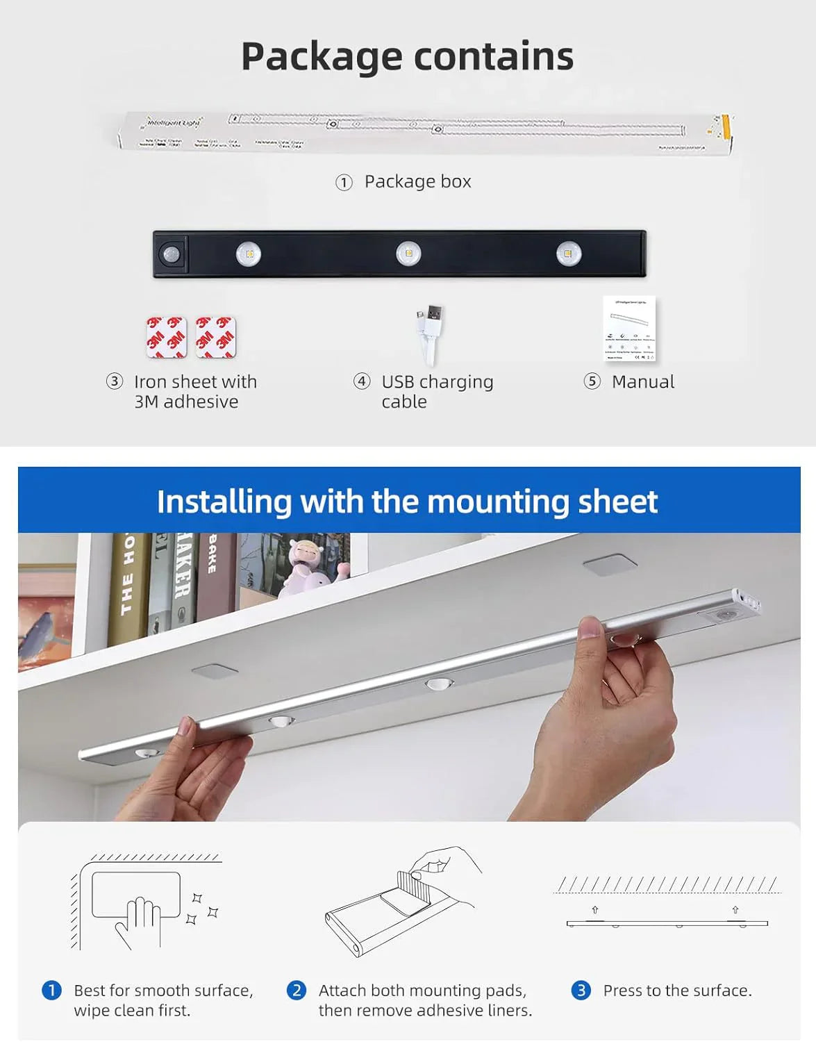 Wireless Motion Sensing Adhesive Lights