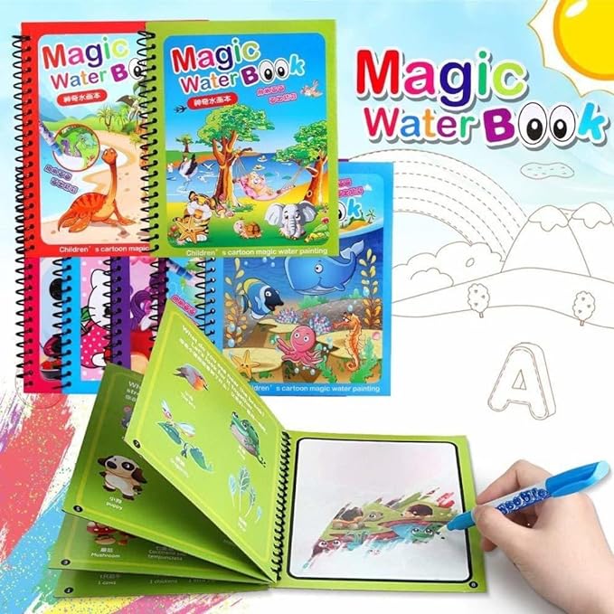 Reusable Magic Water Painting Book