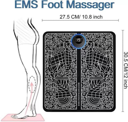 HealthCare Plus Electric Foot Massager Pad for Instant Legs, Back Relief