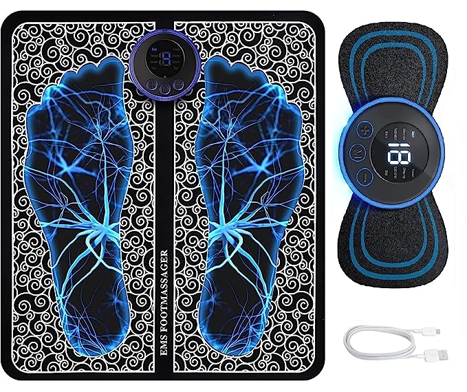 HealthCare Plus Electric Foot Massager Pad for Instant Legs, Back Relief