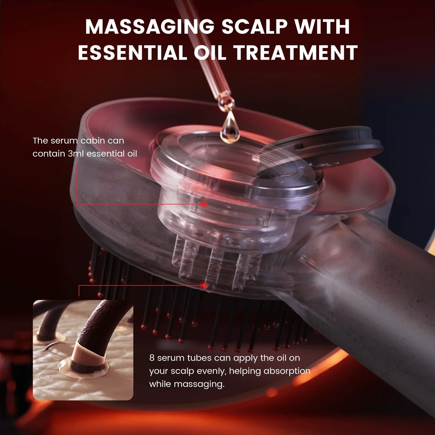 Hair Scalp Trilogy Massager & Hair Growth Device